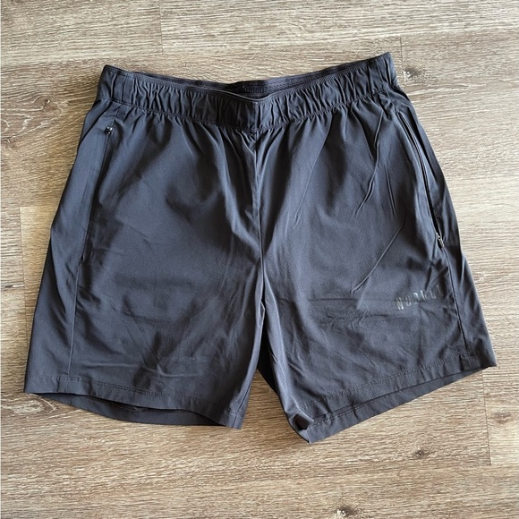 NOBULL Black Athletic Shorts Lightweight Elastic Waist - Picture 1 of 6